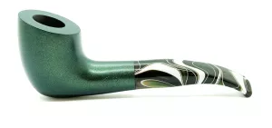 Pipa-PEERWOOD 9mm 6558 böjd Grön/Grön