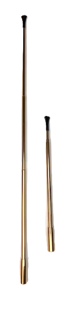 Cigarett-Munstycke Teleskop i metall Guldfärg 45 cm