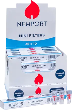 Mini-filters NEWPORT 10 st single (x36)