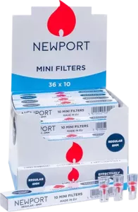 Mini-filters NEWPORT 10 st single (x36) 