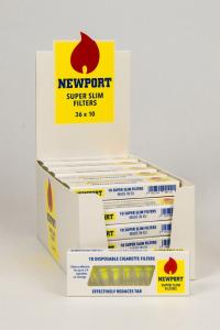 Mini-filters Super Slim NEWPORT 10 st single (x36)