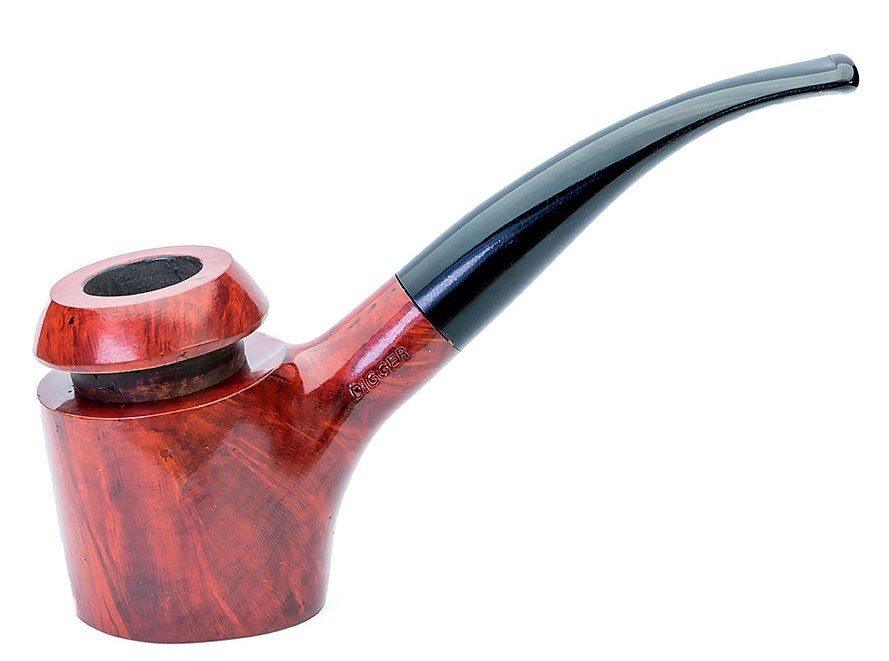 Pipa-Digger-Böjd-Polished-OCRABRUN