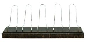 Pipställ för 5 pipor Brun