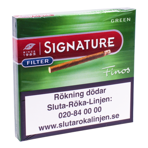Cigarill Signature  Finos Green Filter 10p