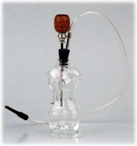 Vattenpipa LADY 1 slang transp. 19cm