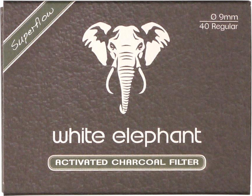 Pipefilter Whit Elephant Active Charcoal filter  40 pack