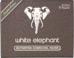 Pipefilter Whit Elephant Active Charcoal filter  40 pack