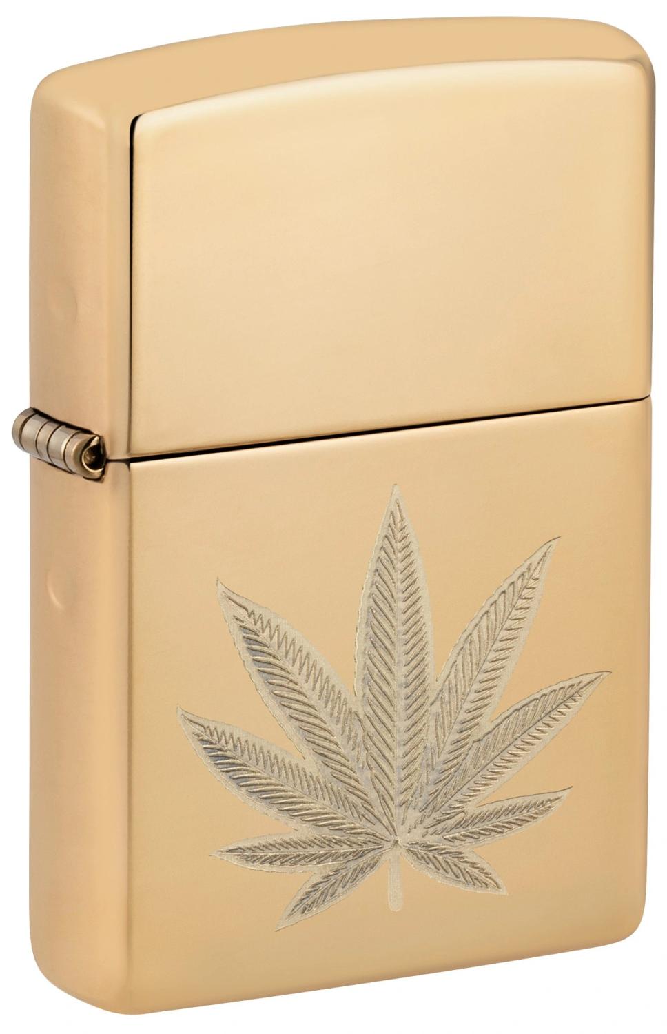 Zippo No 46560  Cannabis Leaf