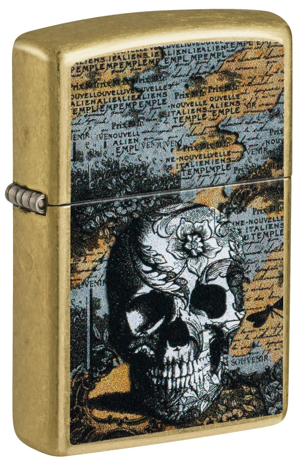 Zippo No46577  Floral Skull