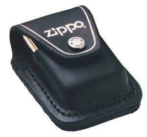 Lighter case-Zippo-Leather Pouch Black