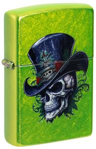 Zippo No 46709  Top Hat Skull   