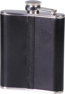 Zippo fickplunta svart läder baksida