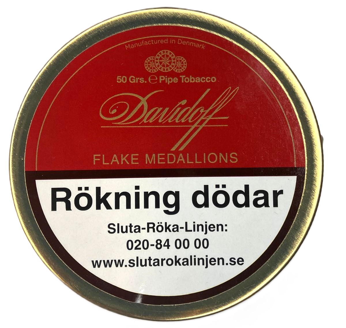 Pipetobacco -Davidoff-Flake Medallions 50 gr burk