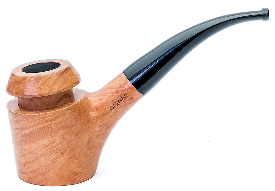 Pipa-Digger-Böjd-Polished-NATUR