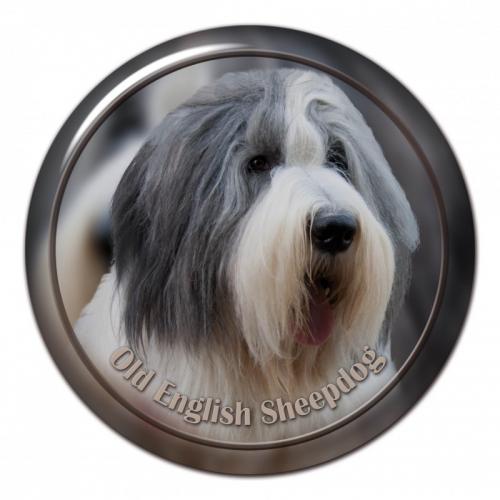 Dekaler med Old English Sheepdog