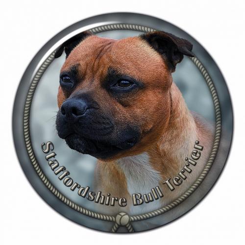 Dekaler med Staffordshire Bullterrier