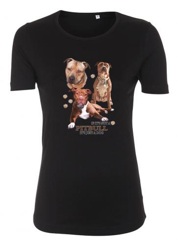 Figursydd T-shirt med American Pit Bull Terrier