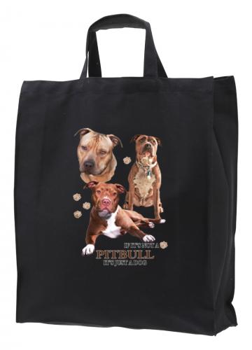 Tygkasse med American Pit Bull Terrier