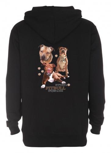 Luvtröja med American Pit Bull Terrier