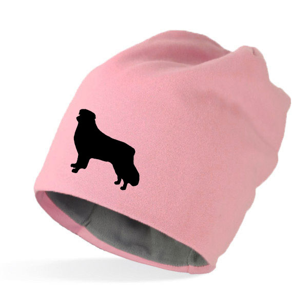 Fleecefodrad Mössa med Australian Shepherd