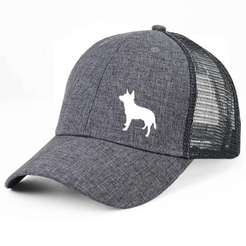 Gråmelerad Keps med Australian Cattle Dog