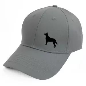 Keps med en Australian Kelpie