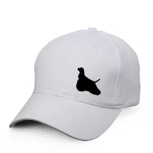 Keps med en Amerikansk Cocker Spaniel