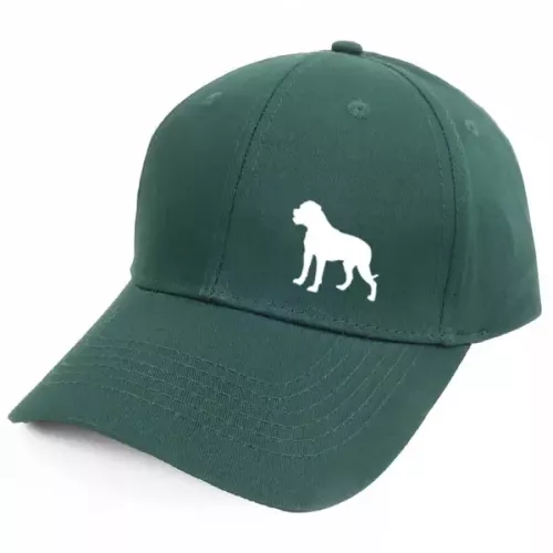 Keps med en Amerikansk Bulldog