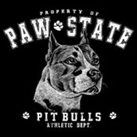 T-shirt med American Pit Bull Terrier