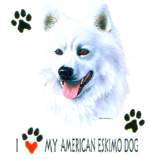 T-shirt med American Eskimo