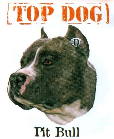 T-shirt med American Pit Bull Terrier