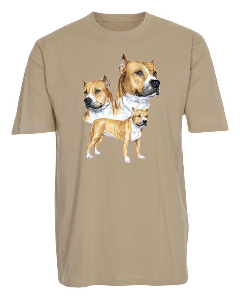 T-shirt med American Pit Bull Terrier