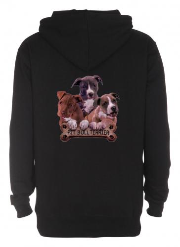 Luvtröja med American Pit Bull Terrier
