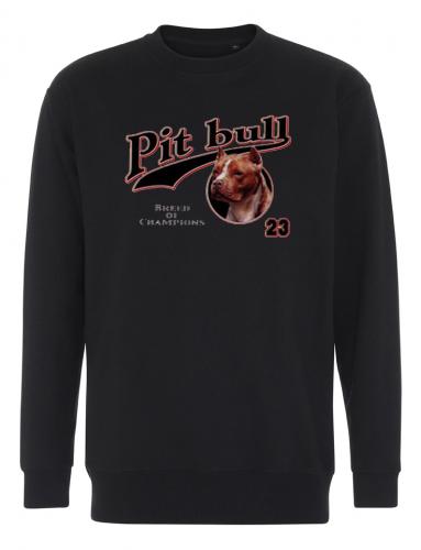 Collegetröja med American Pit Bull Terrier