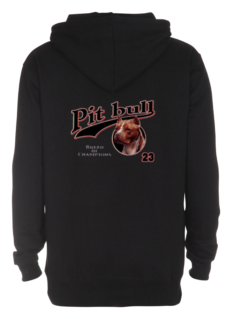 Luvtröja med American Pit Bull Terrier