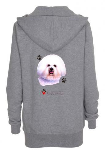 Huvjacka med Bichon Frisé