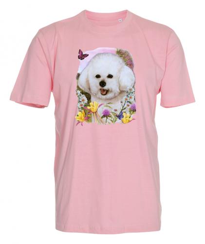 T-shirt med Bichon Frisé