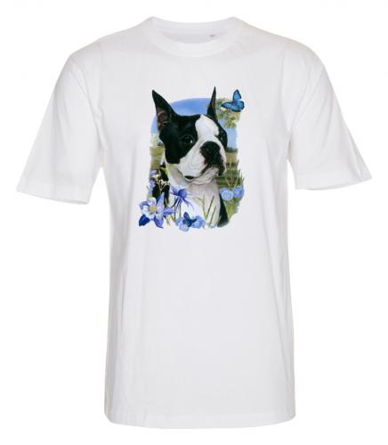 T-shirt med Bostonterrier
