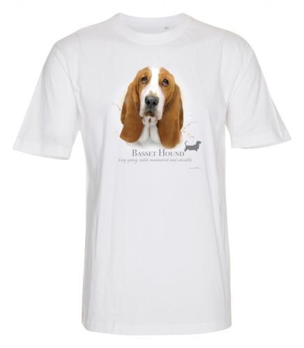 T-shirt med Basset Hound