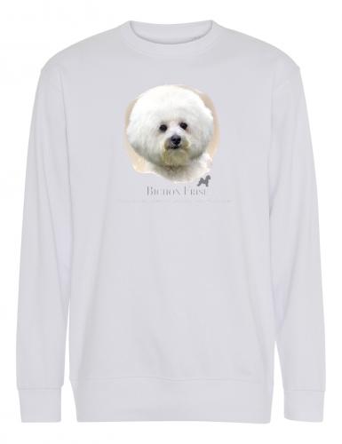Collegetröja med Bichon Frisé