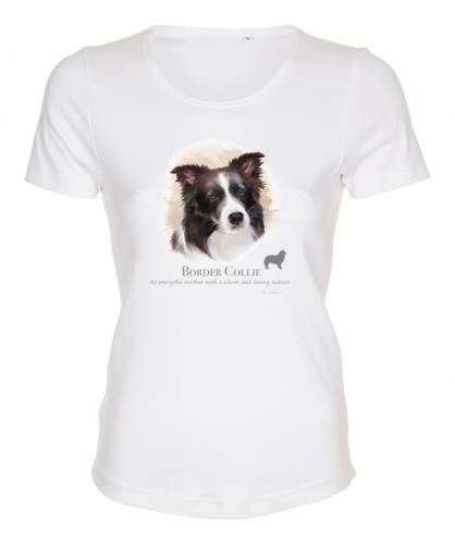 Figursydd T-shirt med Border Collie