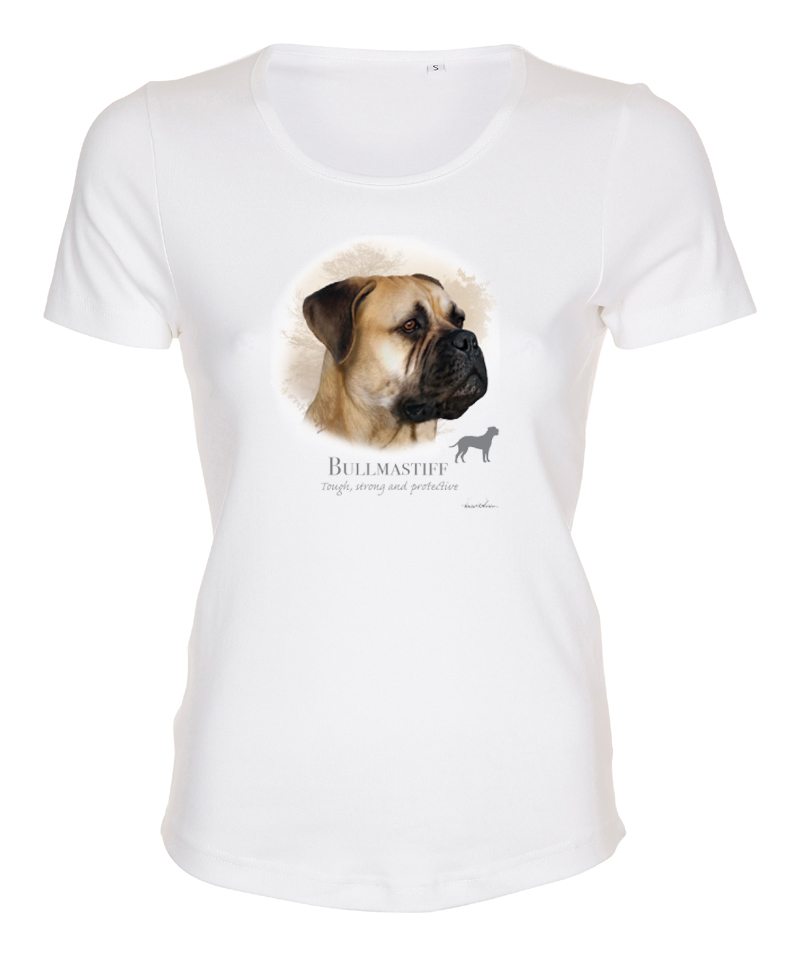 Figursydd T-shirt med Bullmastiff