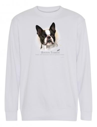 Collegetröja med Bostonterrier