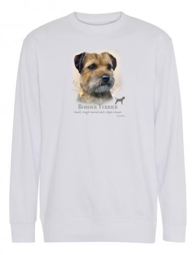 Collegetröja med Borderterrier