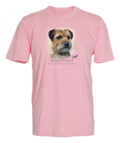T-shirt med Borderterrier