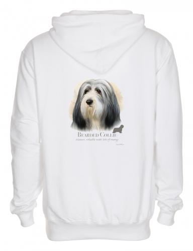 Huvjacka med Bearded Collie