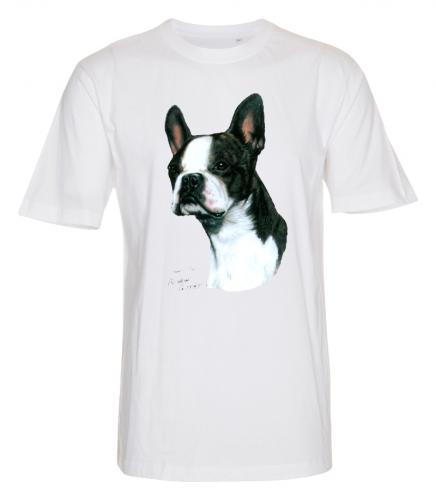 T-shirt med Bostonterrier