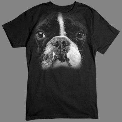 T-shirt med Bostonterrier