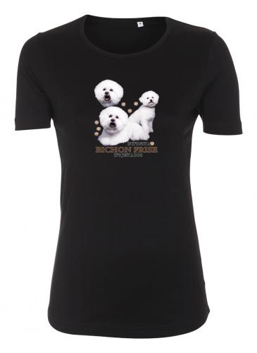 Figursydd t-shirt med Bichon Frisé