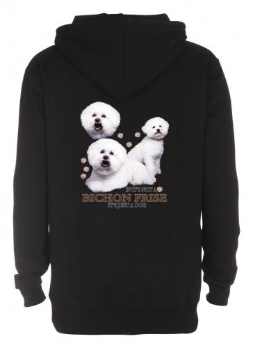 Luvtröja med Bichon Frisé